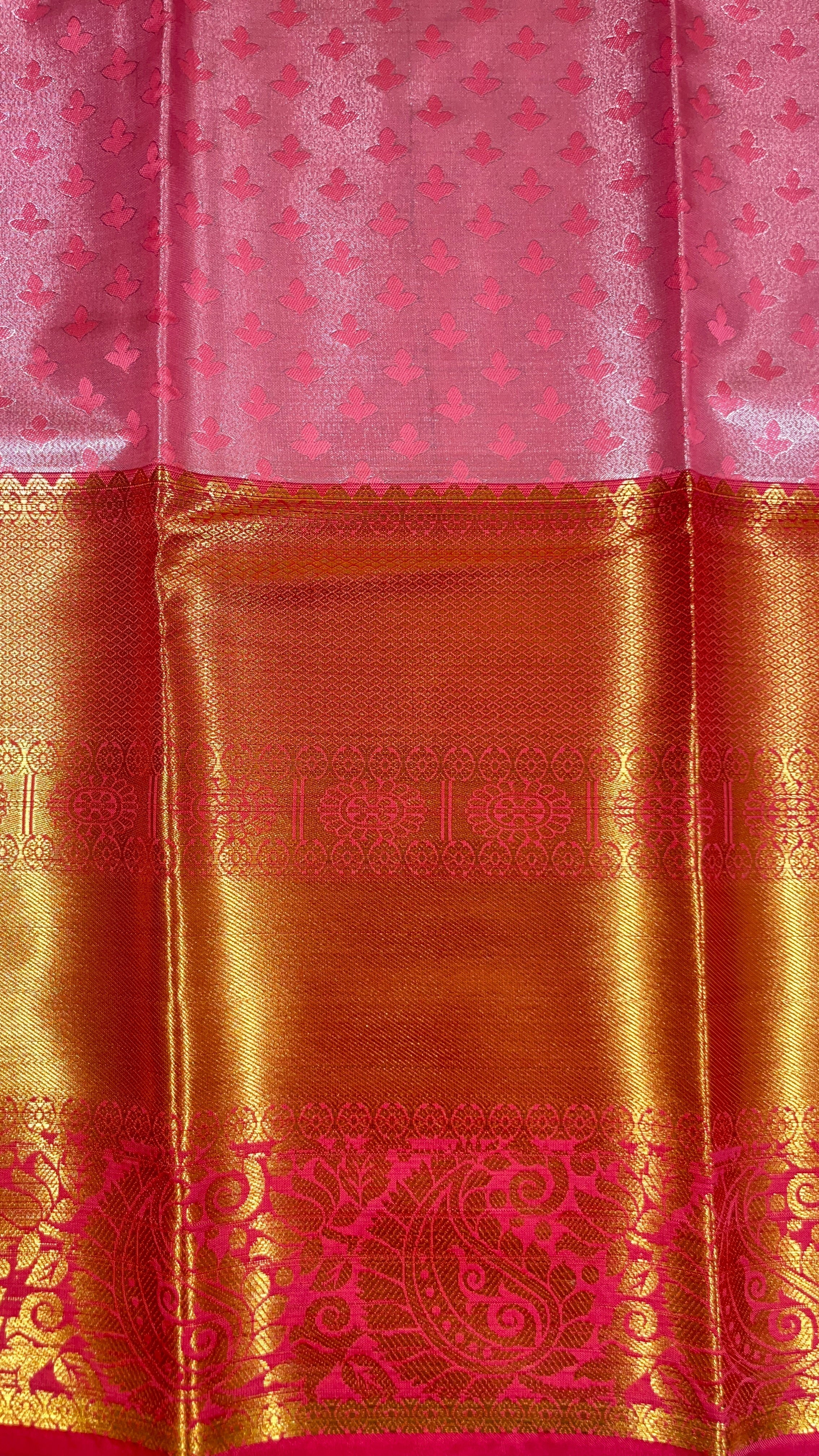 Aaradhya Blush – Soft Pink Semi Silk Saree