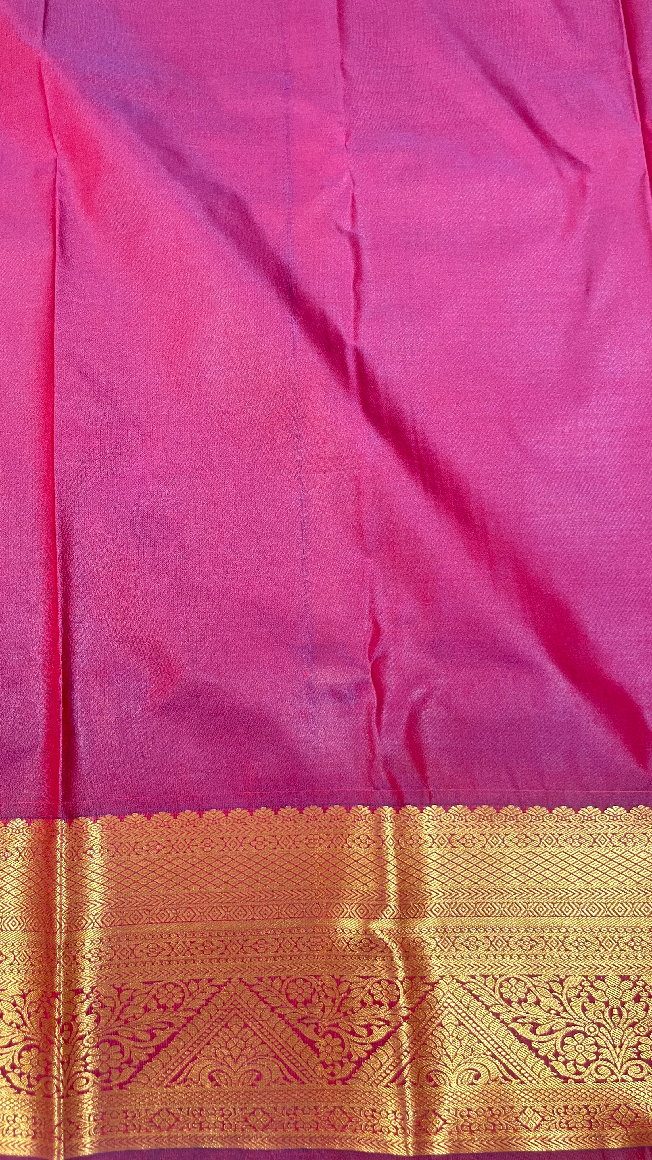 Aarunya Radiance – Orange & Maroon Semi Silk Saree