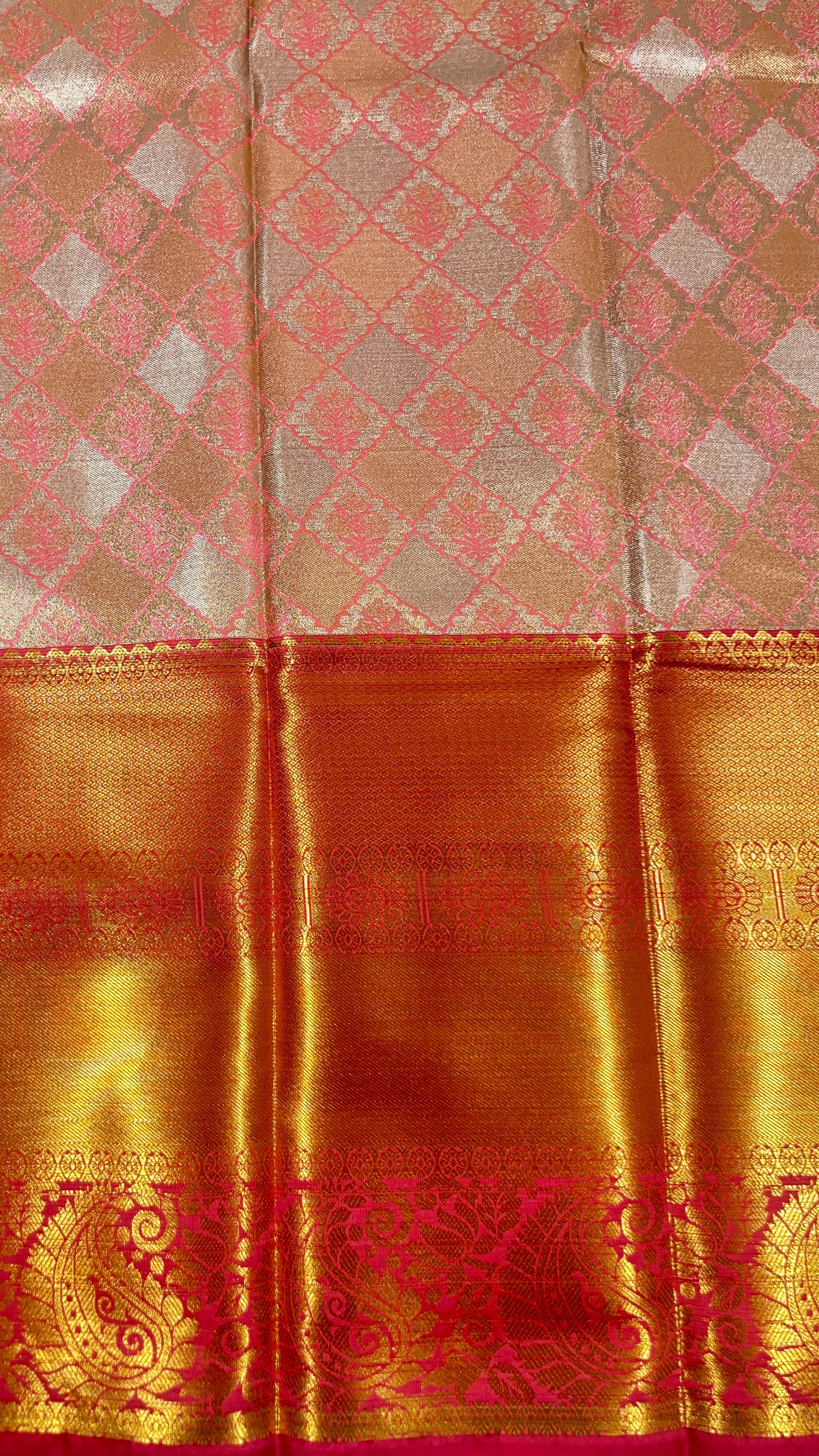 Aaradhya Blush – Soft Pink Semi Silk Saree