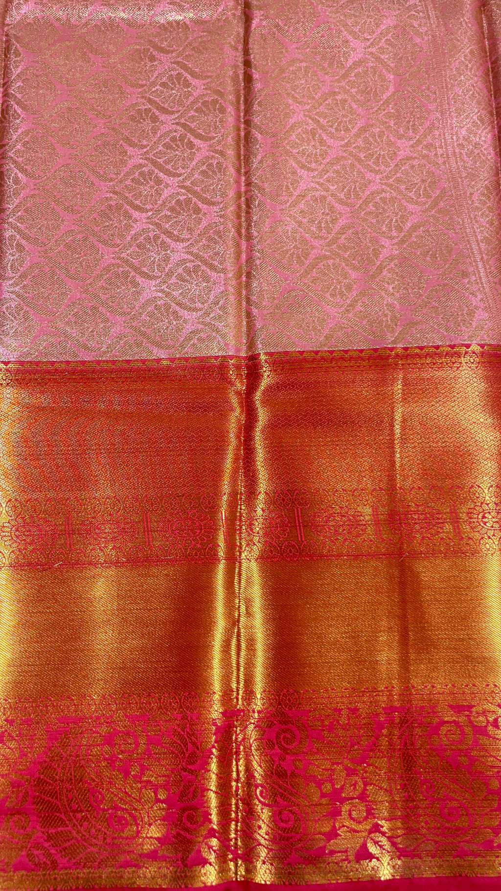 Ishara Glow – Soft Pink Semi Silk Saree